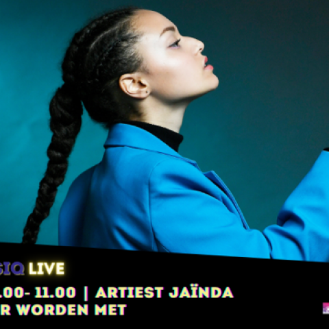 Zaterdag 5 februari Jong jazztalent Jaïnda bij Your Musiq Live.