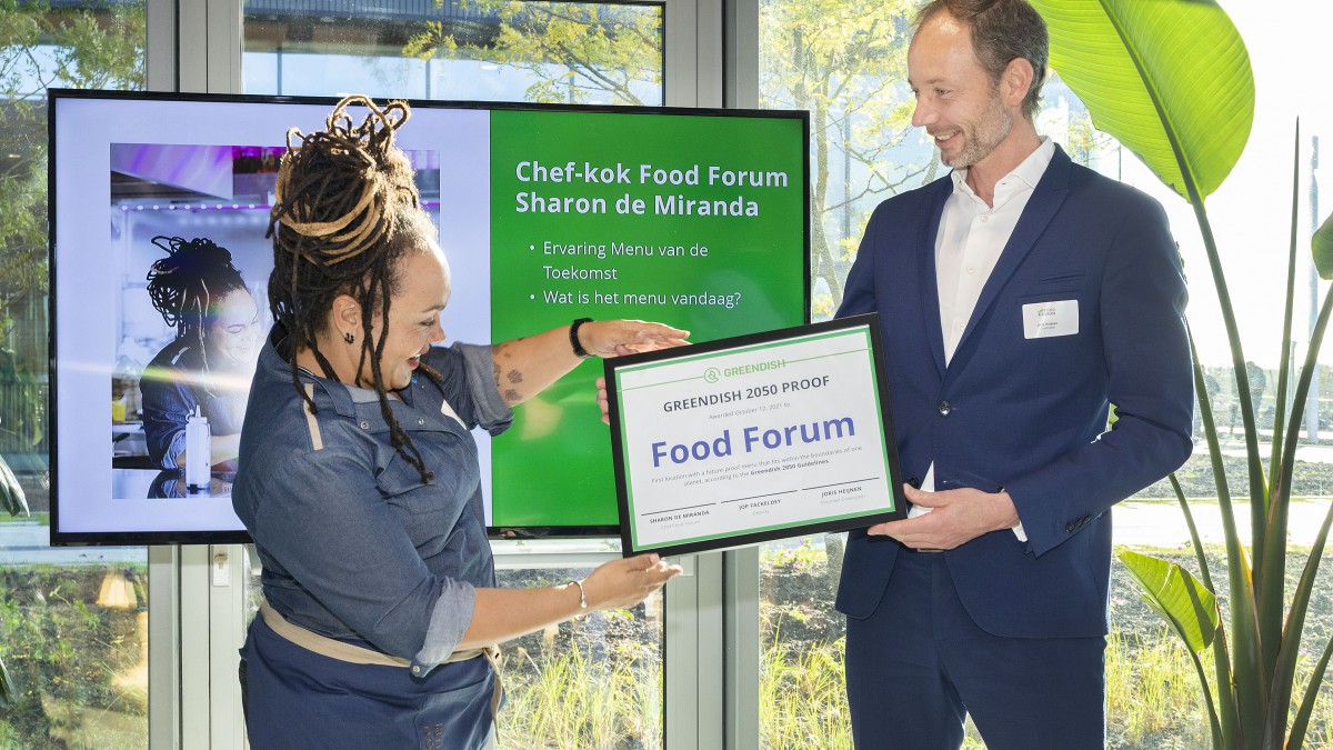 Food Forum ontvangt als eerste Greendish certificaat