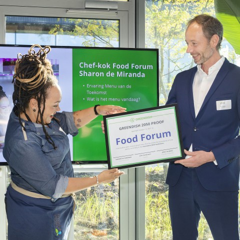 Food Forum ontvangt als eerste Greendish certificaat