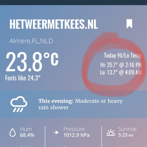 Eerste zomerdag in Juli