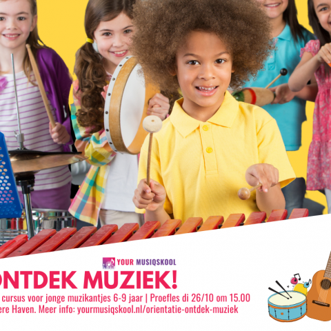 Ontdek muziek! Startercursus voor jonge muzikantjes!