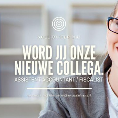 Assistent accountant/ fiscalist - Parttime Almere