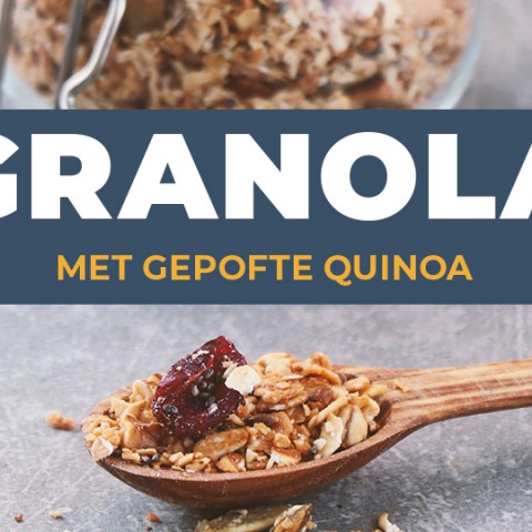 Recept van Sandy Hoed: Heerlijke Granola met gepofte Quinoa