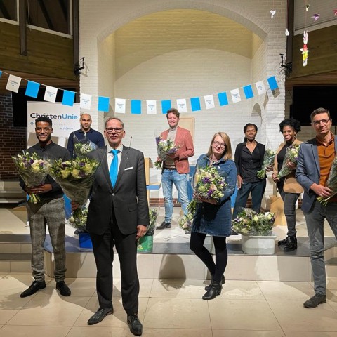 De kandidatenlijst van de ChristenUnie
