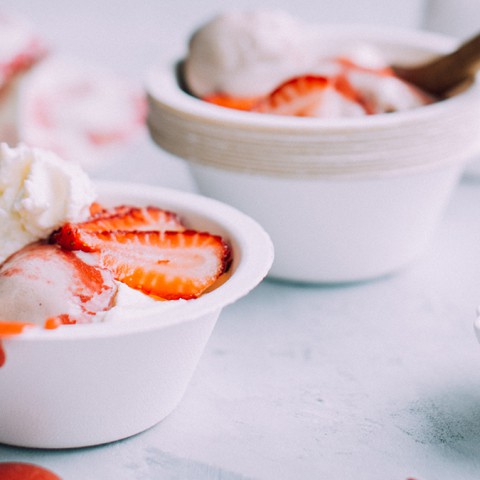 Yoghurt-bites met  zomerfruit