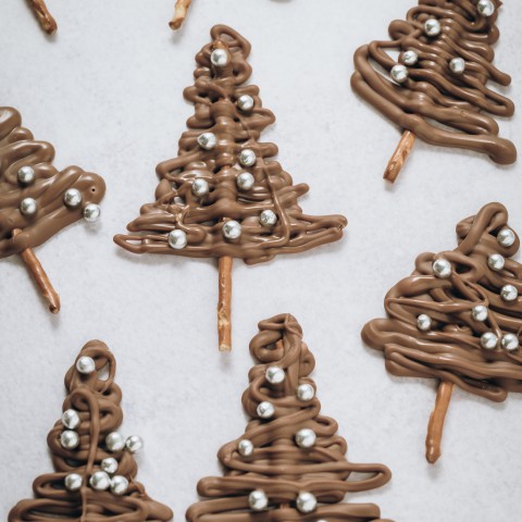 Chocolade Kerstbomen maken