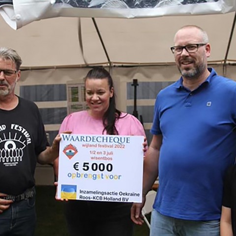 Actie WijLand Festival levert 5000,00 euro op voor Oekraïne