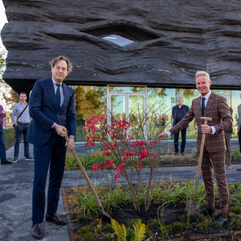 Tuin rond paviljoen Food Forum op Floriade Expo opgeleverd