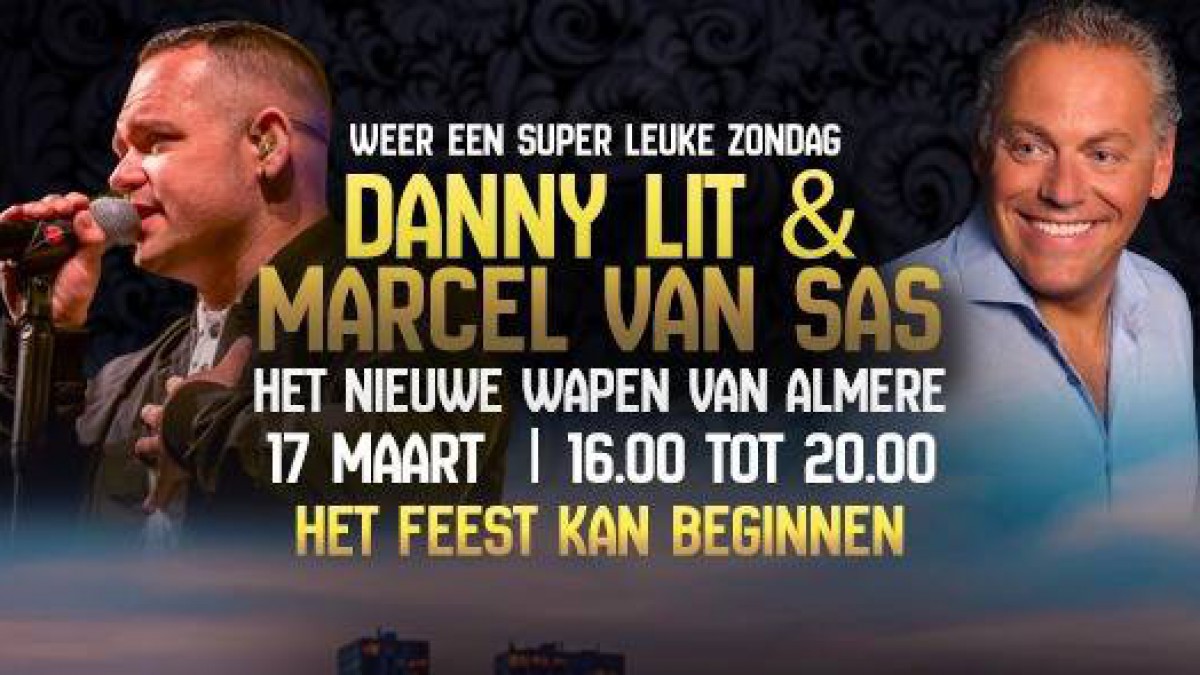 Danny lit en marcel van sas komen er een top feest van maken