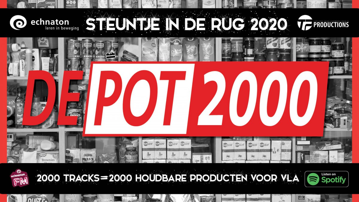 Echnaton met ‘De Pot 2000’ in actie voor Voedselbank Almere