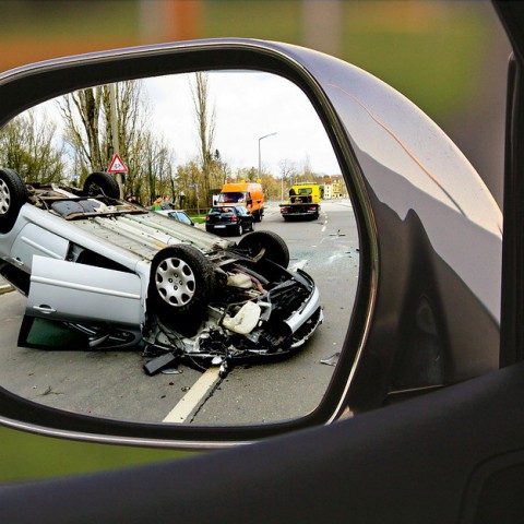 Forse file op A6 door ongeval
