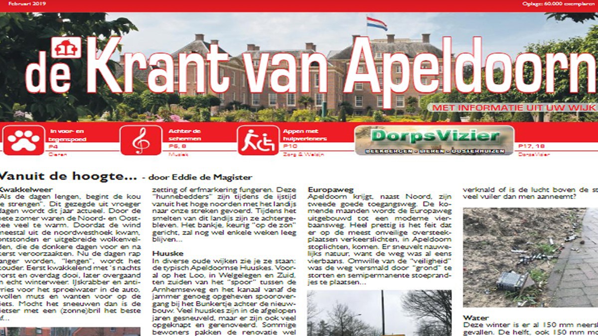De Krant van Apeldoorn is trotse sponsor van Ons Almere tijdens de MAIN Energie Business Challenge!