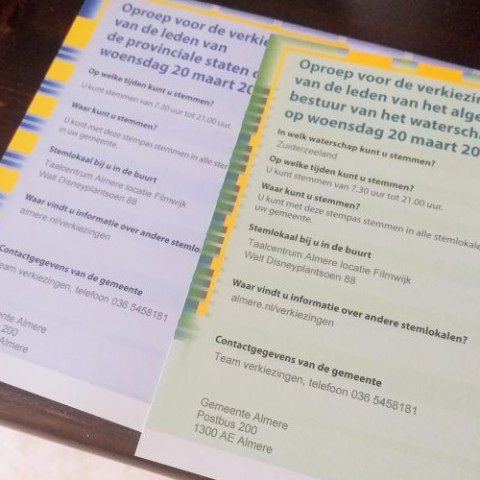 Verkiezingen gaan van start; Almeerse stembureaus geopend