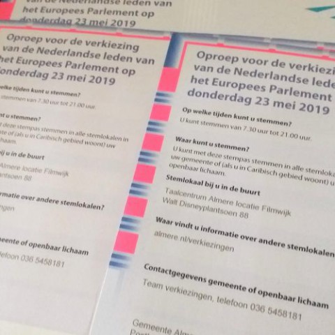 Vijf Almeerse kandidaten op kieslijst Europese verkiezingen