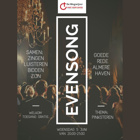 Evensong: 5 juni in de kapel van kerkcentrum Goede Rede