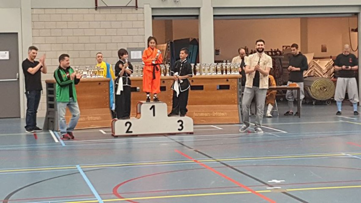 Shaolin kung fu school uit Almere bij het Nederlands kampioenschap shaolin kung fu