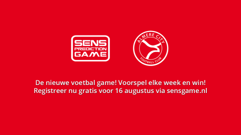 Almere City FC en hoofdsponsor SenS Online Marketing ontwikkelen prediction game