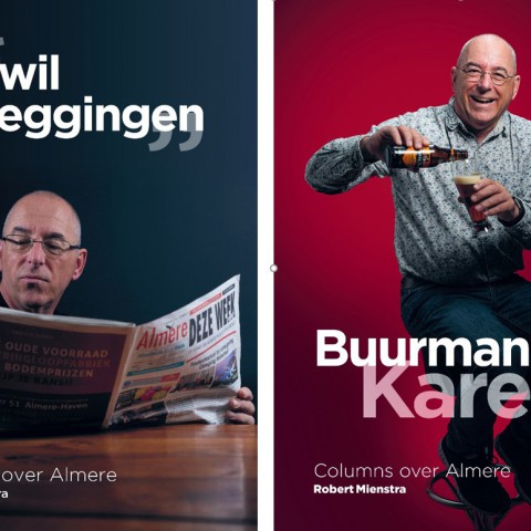 Robert Mienstra presenteert twee columnboeken in Nieuwe Bibliotheek
