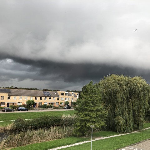 Fris met af en toe zon maar ook buien.