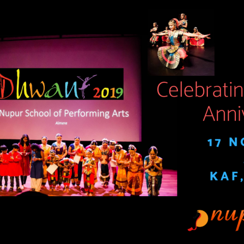 Nupur School of Performing geeft een show in KAF op 17 november 