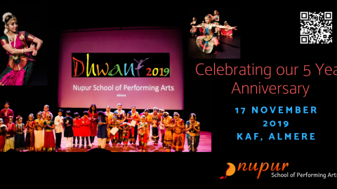 Nupur School of Performing geeft een show in KAF op 17 november 