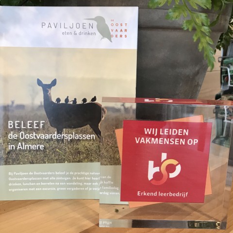 Paviljoen de Oostvaarders uit Almere wordt erkend horeca leerbedrijf 