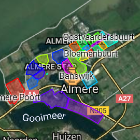 WAG app groepen op de kaart