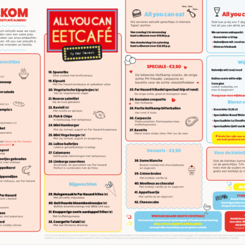 All you can eetcafé opent bijna zijn deuren; maak kans op diner voor 2!