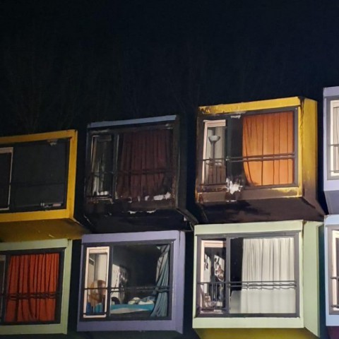 Containerwoningen voor studenten ontruimd na brand