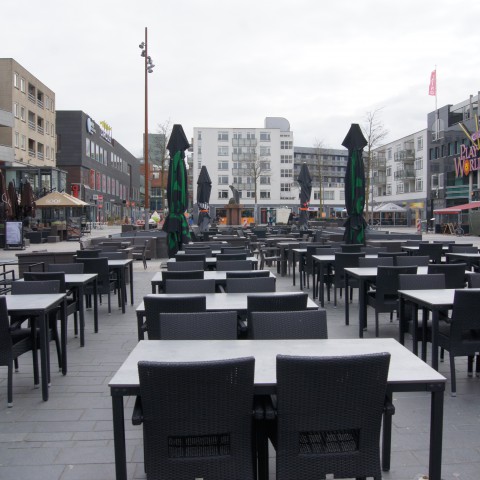 De terrassen kunnen weer gevuld gaan worden!