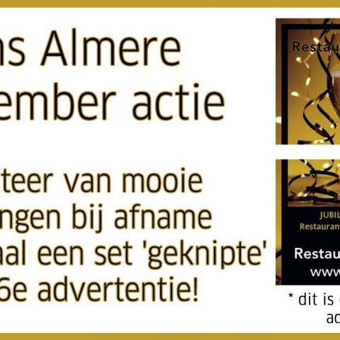 Ons Almere heeft een mooie december actie!