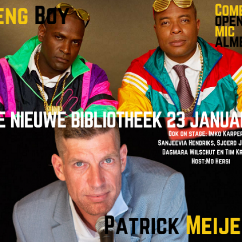 Comedy Open Mic Almere met Patrick Meijer en Deng Boy 