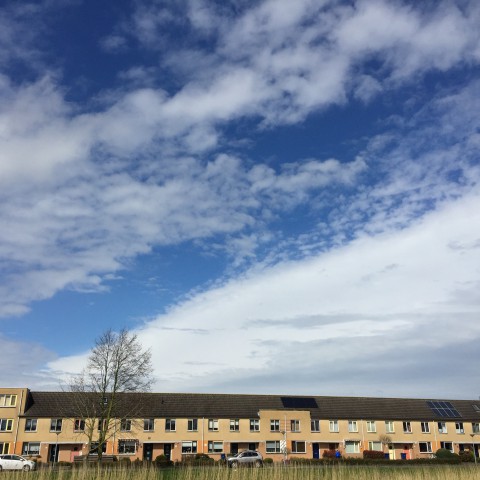 wolkenvelden met kans op een bui.