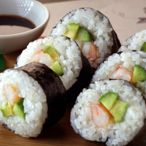 Home-made sushi