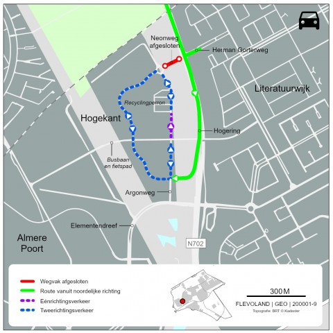 Afsluiting kruispunt Neonweg-Hogering (N702)
