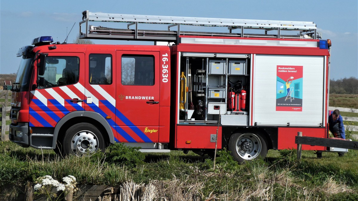 Brandweer tevreden over inzet crashtenders bij natuurbrand