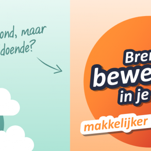 Meer bewegen maakt je gezonder 