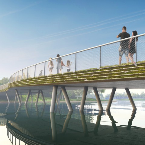 Almere krijgt twee vernieuwende bruggen op het Floriadeterrein