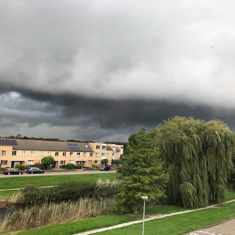 Enkele stevige regen-en onweersbuien en vrij koel.