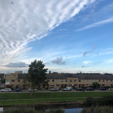 Wolkenvelden, soms zon en overwegend droog