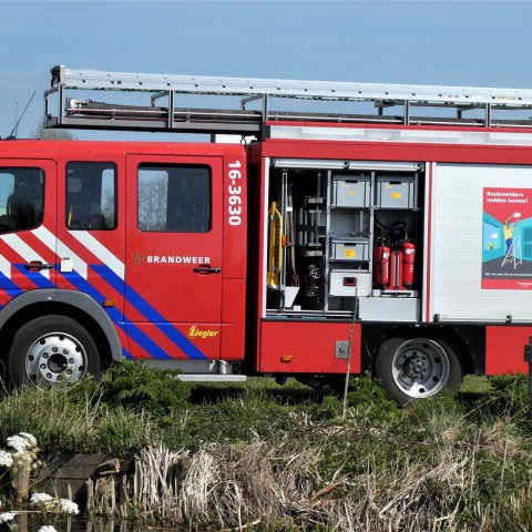 Brandje in schuur in Almere Buiten