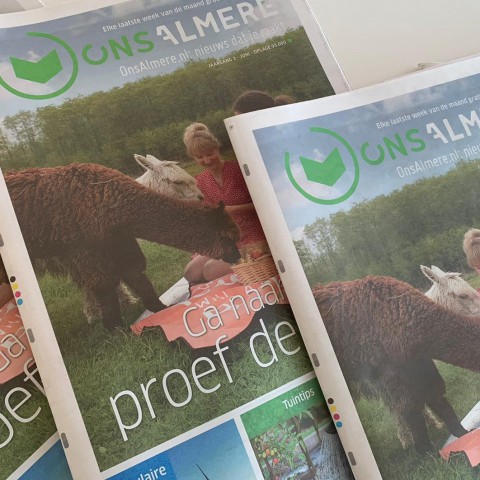 Lees de krant van Ons Almere ook via de website