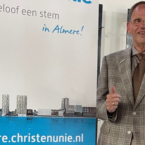 Hans van Dijk unaniem tot lijsttrekker ChristenUnie gekozen
