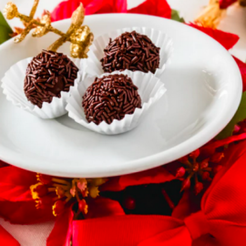 Makkelijke kersttruffelballen 