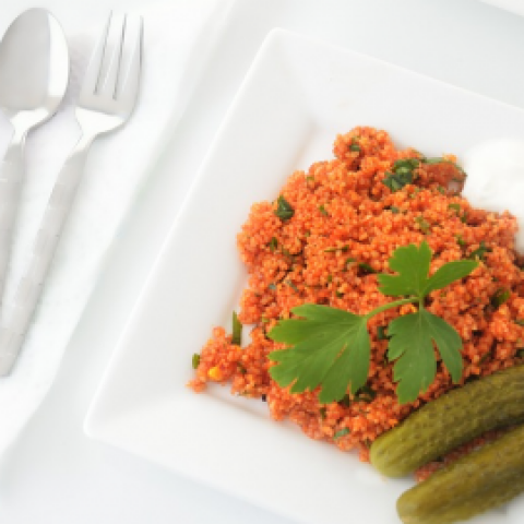 Turkse bulgur salade