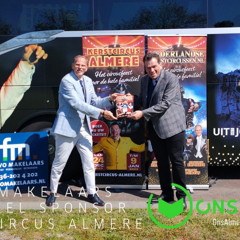 Flevo Makelaars officieel hoofdsponsor kerstcircus Almere