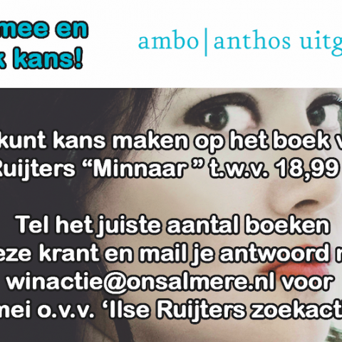 Laatste dag voor de zoek-en-win actie! Boek van Ilse Ruijters!