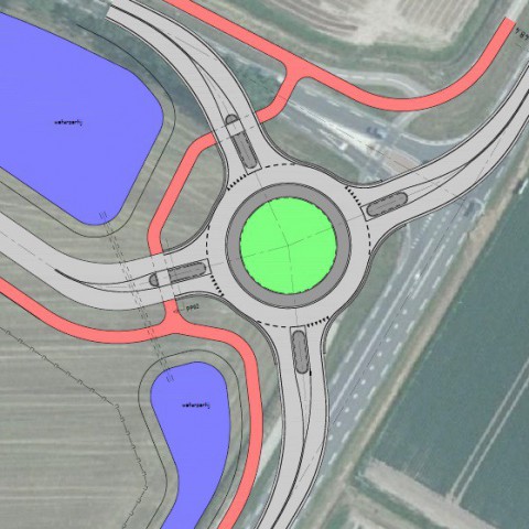 Aanleg rotonde Muntweg/Kuinderweg (Emmeloord)